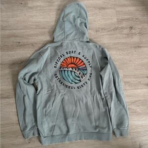 Ripcurl Hoodie Blue with front and back graphics